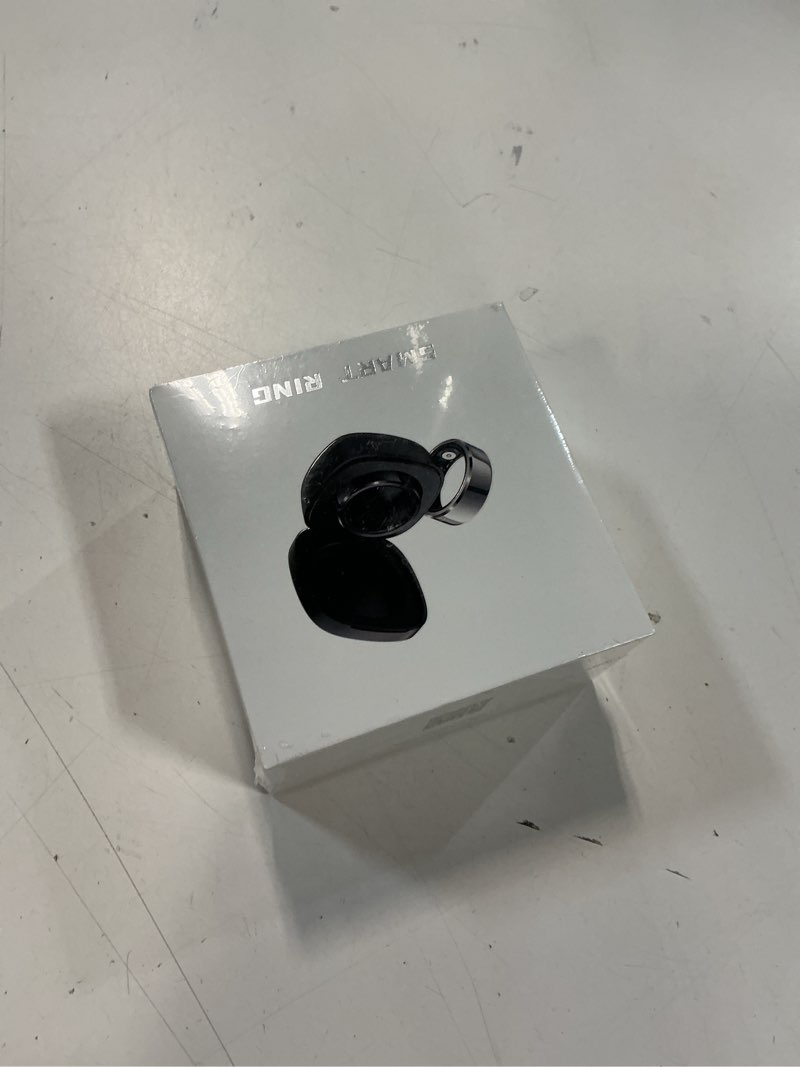 Condition photo showing New/Like New for Smart Ring with Air Gesture Control, Health Tracker, 7-Day Battery, IPX8 Waterproof, Heart Rate & Sleep Monitor - Stylish Fitness Ring for Men & Women, Compatible with iOS/Android, Size 8,Silver Silver 8