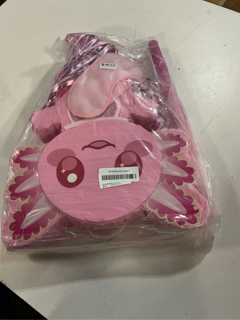 Condition photo showing Good Condition for wernnsai pink axolotl piñata - axolotl party game girl pink piñata baby shower favors under the sea birthday party decorations for ocean amphibious animal lovers supplies