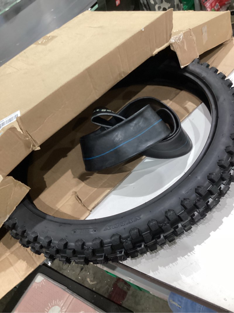 Condition photo showing Good Condition for dirt bike front 70/100-19 2.75/3.00-19 tire and inner tube for 150cc kx100 klx140 ttr125 crf150 xr100 rm85l rm100 baja dr125 pit bike off road motocross motorcycle heavy duty