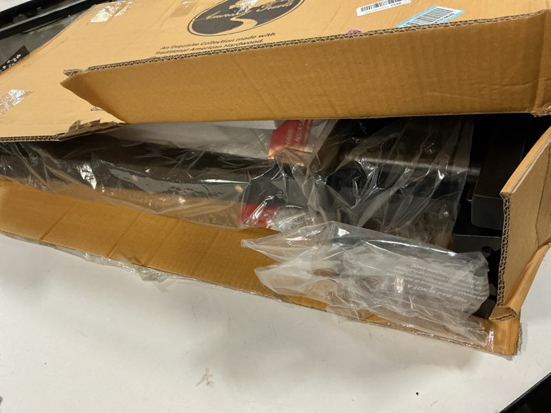 Condition photo showing Good Condition for American Trails Extra-Wide Premium 30" Director's Chair Black Frame with Black Canvas, Bar Height Black 30 in Bar Height Classic