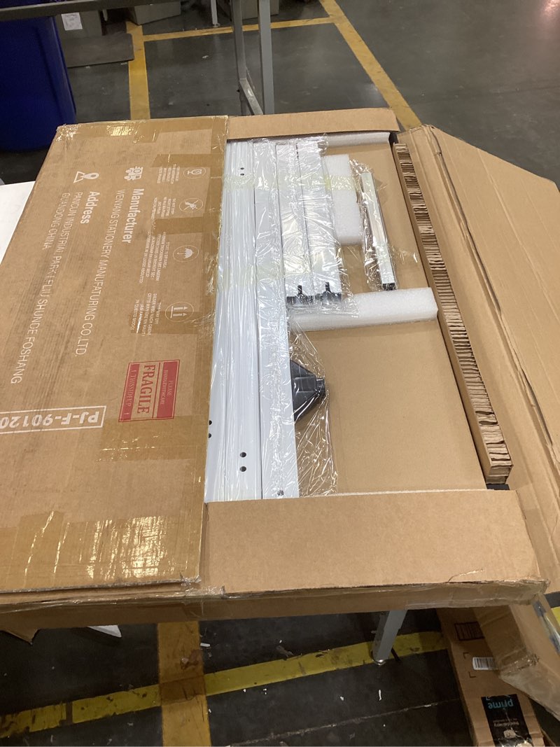 Condition photo showing Good Condition for maxtek rolling whiteboard, 48x36 large magnetic white board with stands, big double-sided white board dry erase on wheels for homeschool, home office, office, school (silver, 48 x 36) silver 48 x 36