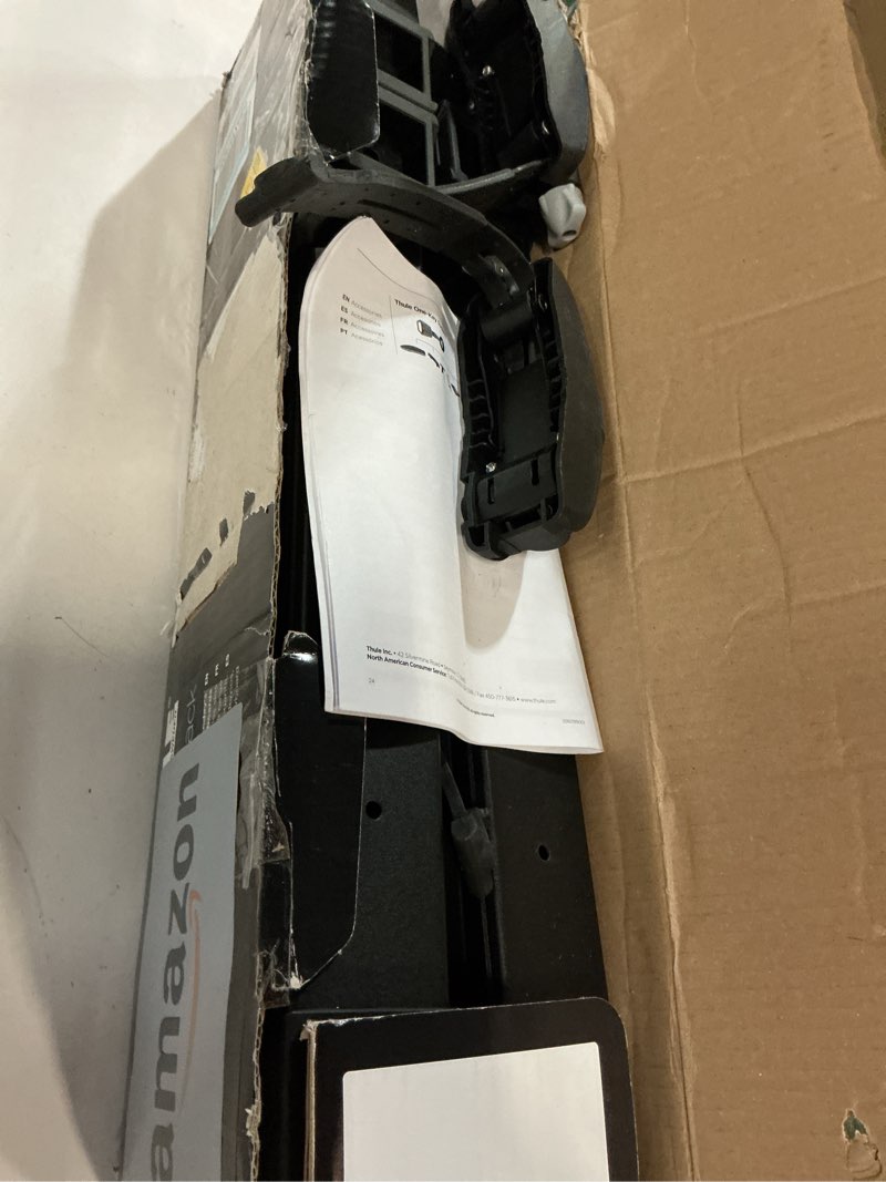 Condition photo showing Good Condition for Thule SnowPack Ski/Snowboard Rack, Medium (4 Pr/2 Boards), Black Medium (4 Pr/2 Boards) Black