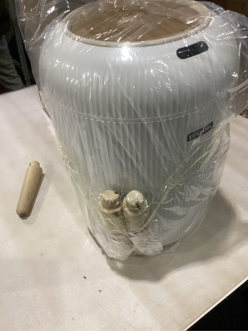 Condition photo showing New/Like New for Automatic Motion Sensor Bathroom Trash Can with Lid, 3 Gallon / 11L Touchless Trash Garbage Bin with Removable Legs for Kitchen, Bedroom, Office, Small Trash Cans Trashcan Wastebasket-White White Automatic with Legs