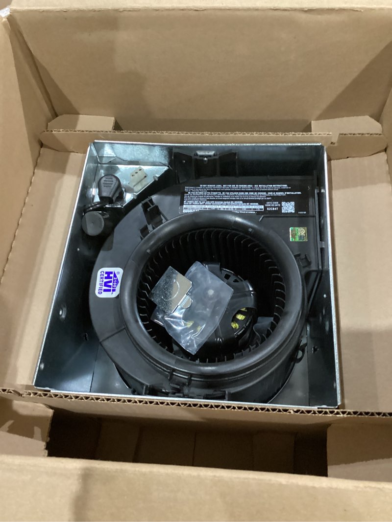 Condition photo showing Good Condition for broan-nutone chromacomfort 110 cfm 1.5 sones ventilation fan with bluetooth speaker