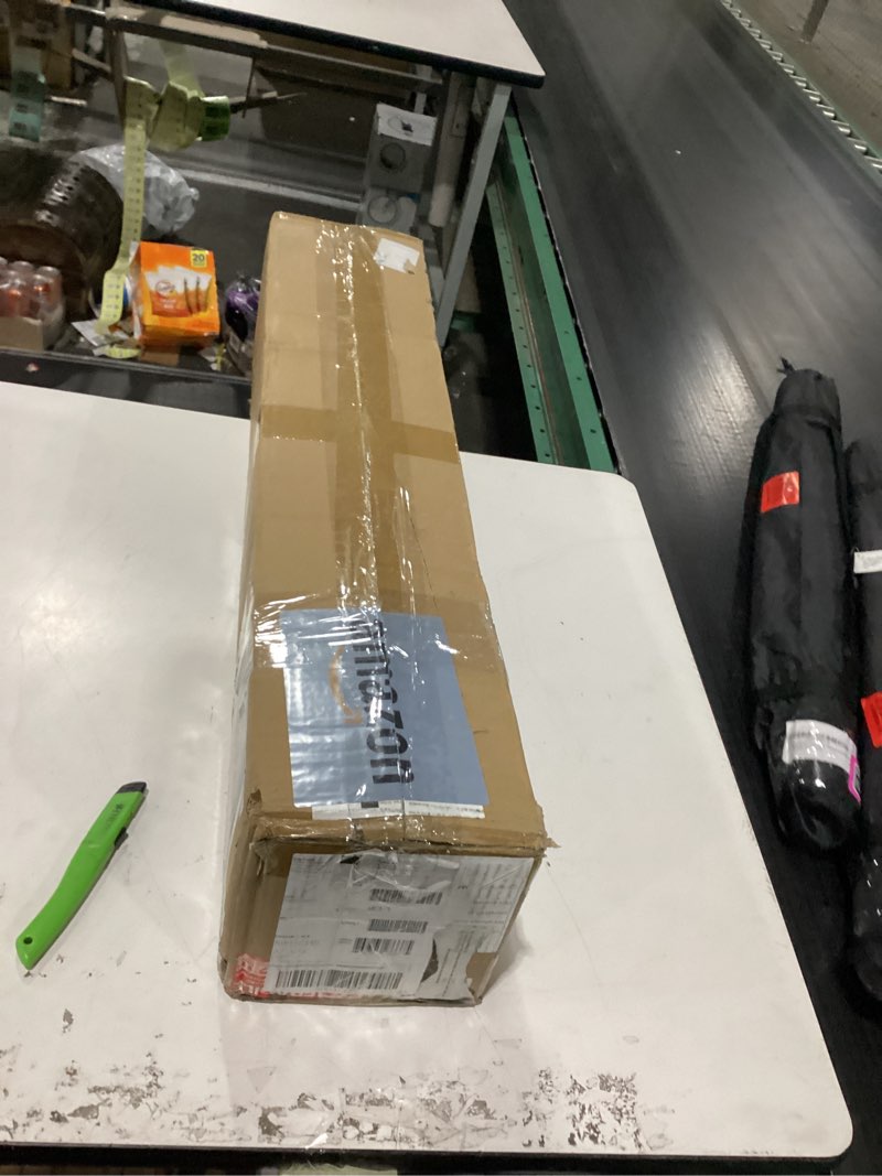 Condition photo showing As Is for Patio Heater for Outdoor Use, Electric Space Heater Indoor, Portable Infrared Heater with 60-Degree Oscillation, Timer, Remote, for Patio, Gazebo, White