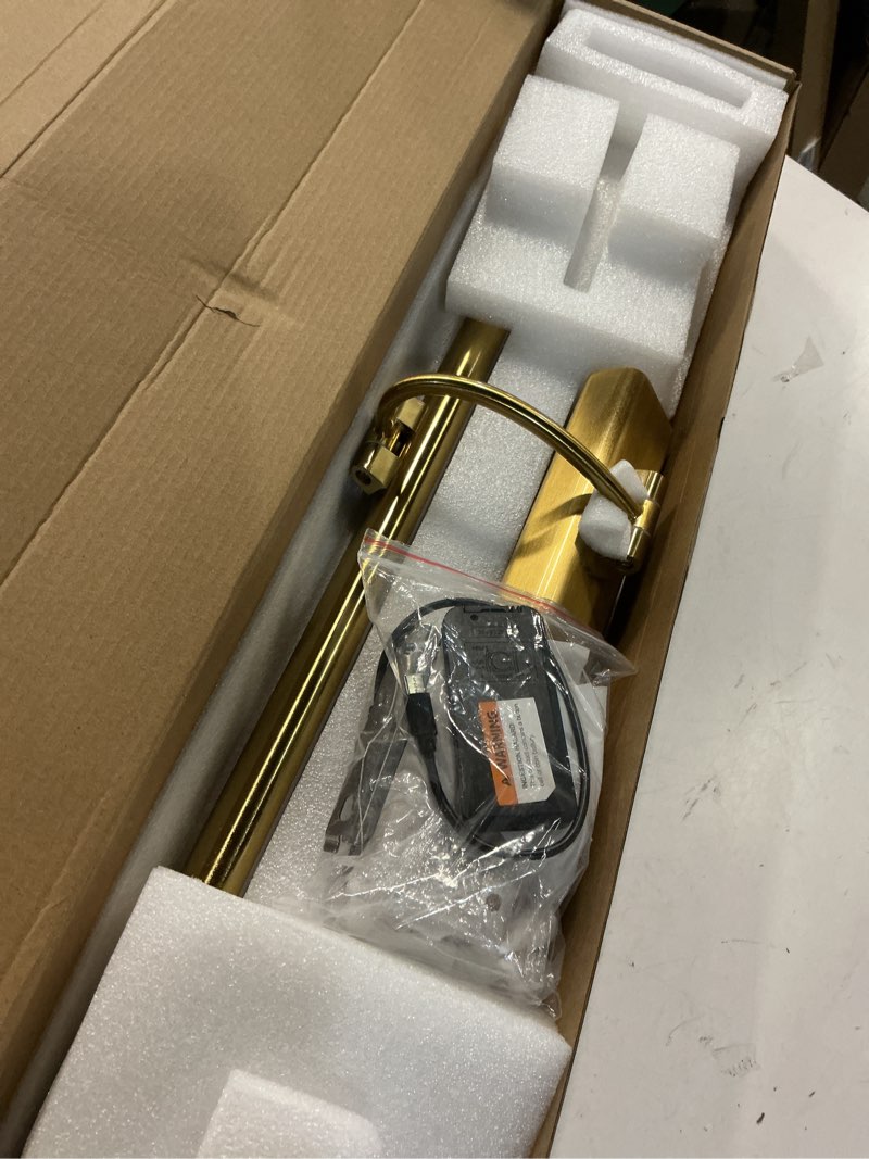 Condition photo showing Good Condition for 24" picture lights for wall with 8000mah battery - brass operated wireless wall art light with remote control for large portrait & paintings art brass 24in 1pack