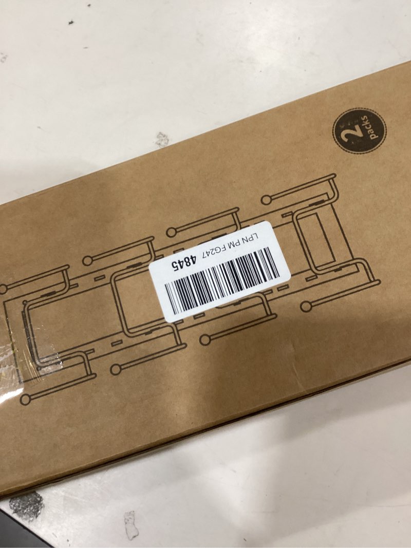 Condition photo showing New/Like New for 8 Layers of Adjustable Pot Lid Organizer Rack for Cabinet Door/Wall?2Pack Lid Organizer Pots and Pans Holder for Kitchen Storage with No Drilling Adhesive 5.7 W“(Black)