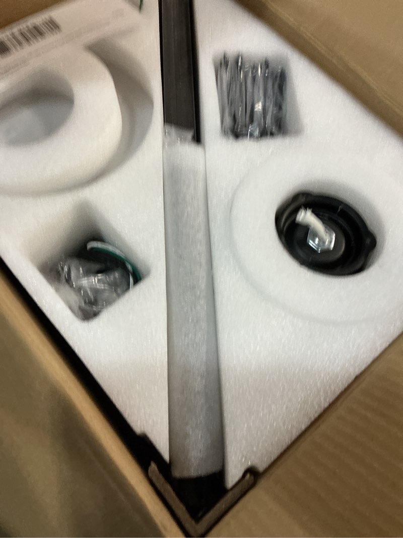 Condition photo showing Good Condition for 72 Inch Large Ceiling Fans with Lights and Remote, Black Ceiling Fan with Quiet DC Motor, 3CCT Dimmable, 3 Downrods, 8 Dual Finish Blades Industrial Ceiling Fan for Kitchen Living Room Patio Black and Walnut Wood Blades 72 Inch Large Ceiling Fan