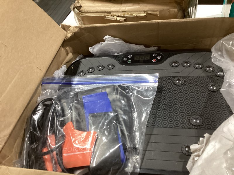 Condition photo showing As Is for Vibration Plate Exercise Machine, Vibrating Plate for Lymphatic Drainage, 400 Lbs Capacity 250 Speed Levels Whole Body Fat Burner Weight Loss Shake Board, Vibrate Platform Machine