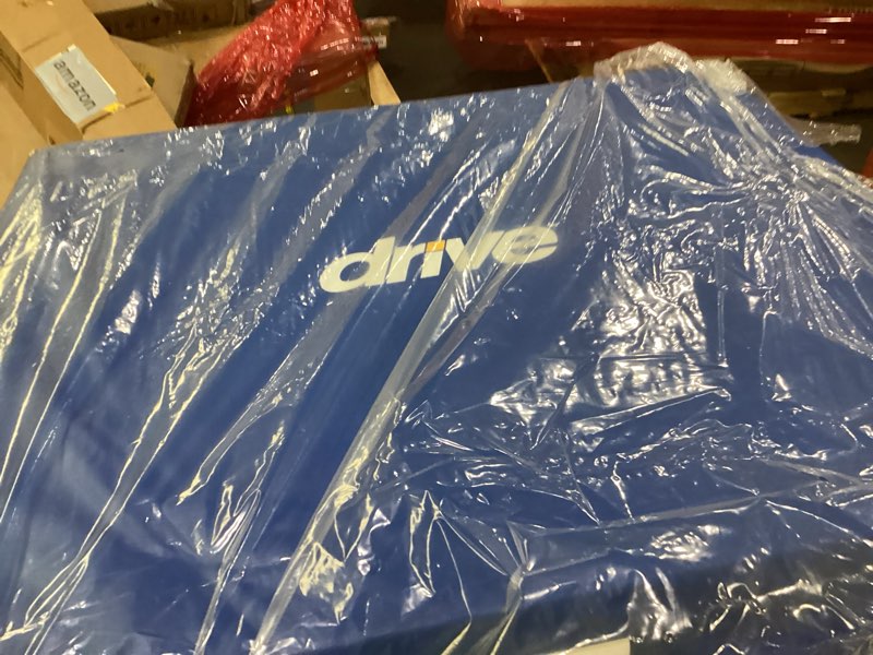 Condition photo showing New/Like New for drive medical 14700 tri-fold bedside mat, blue sleeping mat