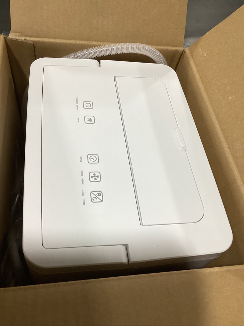 Condition photo showing As Is for KNKA 1600 sq.ft Dehumidifier for Basement, 21 Pint Dehumidifiers for Home with Drain Hose, Continuous Drainage, Washable Filter, Intelligent Humidistat for Bedroom, Bathroom, Large Room Max 21 Pints