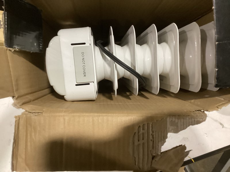 Condition photo showing As Is for VisionAir Oil-Filled Radiant Electric Heater 1500 -Watt Oil-filled radiant Tower Indoor Electric Space