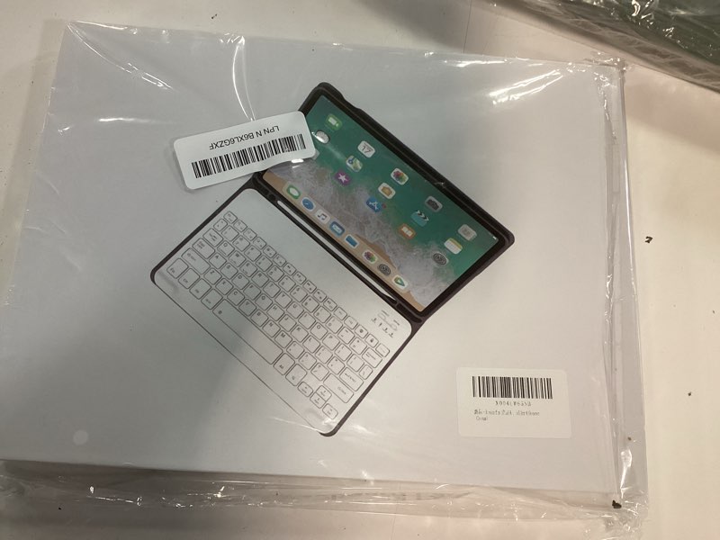 Condition photo showing New/Like New for kenke for ipad air 11 inch m3/m2 (2025/2024), ipad air 5/4th gen (2022/2020) 10.9 inch case with keyboard, detachable wireless bluetooth keyboard cover with right side pencil holder & groove (cream) cream-right side pencil holder + groove
