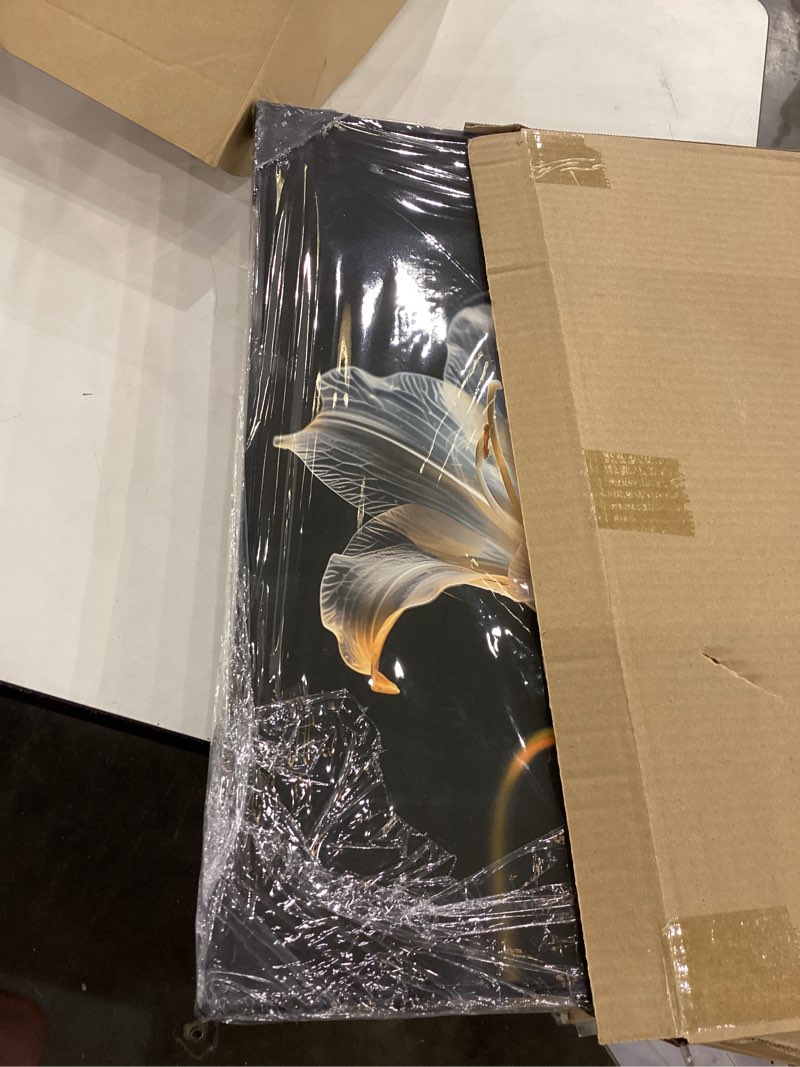 SNAZZIFYLO Lily Painting Wall Art Prints on Canvas, Aluminum Alloy Framed, with Durable Sturdy Backb