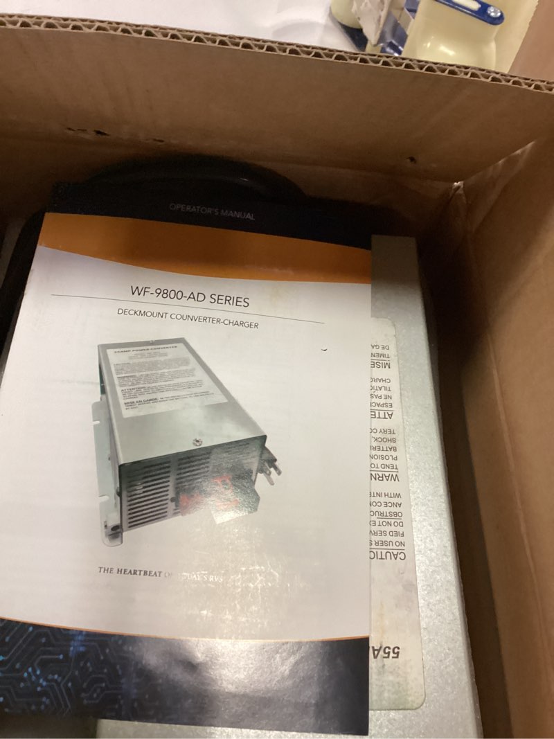 Condition photo showing New/Like New for 2025WF-9855 55 Amp Power Converter, Rv Power Converter, WF-9855-AD, Replace for RV Trailer Camper 9800 Series, WF-9855-AD, 55 Amp Power Converter for Rv, 5 Years Warranty
