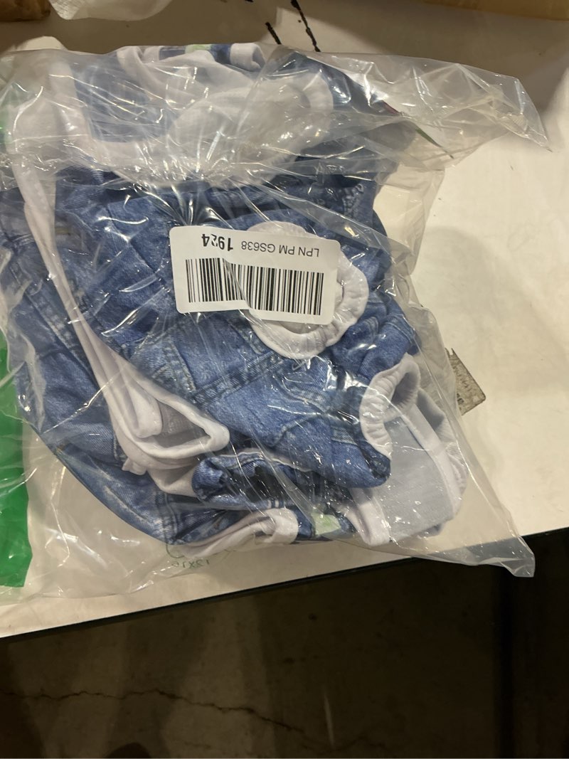 Condition photo showing New/Like New for similiar product not like stock photoreusable dog diapers female washable, premium doggie diaper for dogs, pack of 3, highly absorbent small dog diaper for heat, incontinence and puppy training(s) web?milk?jeans small