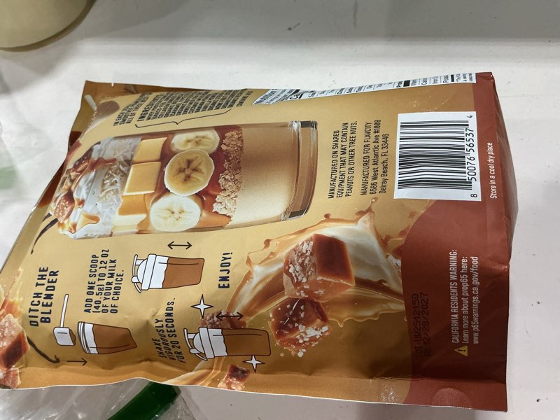 Condition photo showing New/Like New for flavcity all in one protein shake powder, salted caramel - on the go meal alternative + collagen peptides, reishi & cordyceps - focus, skin, hair & joint support - 100% grass fed whey, 20 servings ( bb 12/28/2027)