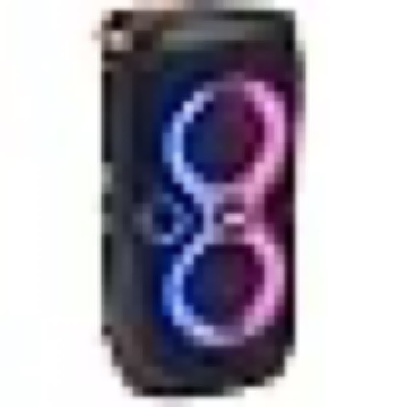 Altavoz portátil para fiestas con luces integradas, sonido potente y graves profundos, color negro