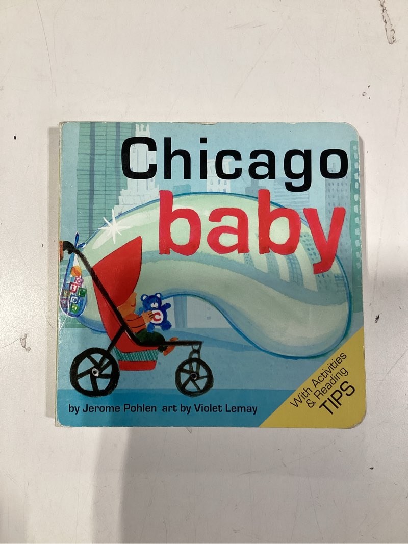 Condition photo showing As Is for Chicago Baby: A Giftable Board Book with Activities that Explores the Windy City (Perfect Christmas Stocking Stuffer) (Local Baby Books)
