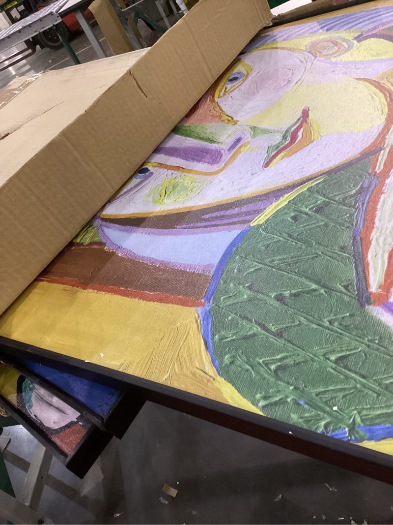 Modern Abstract Wall Art for Living Room, Large Framed Canvas Boho Minimalist Pictures Wall Decor, 3