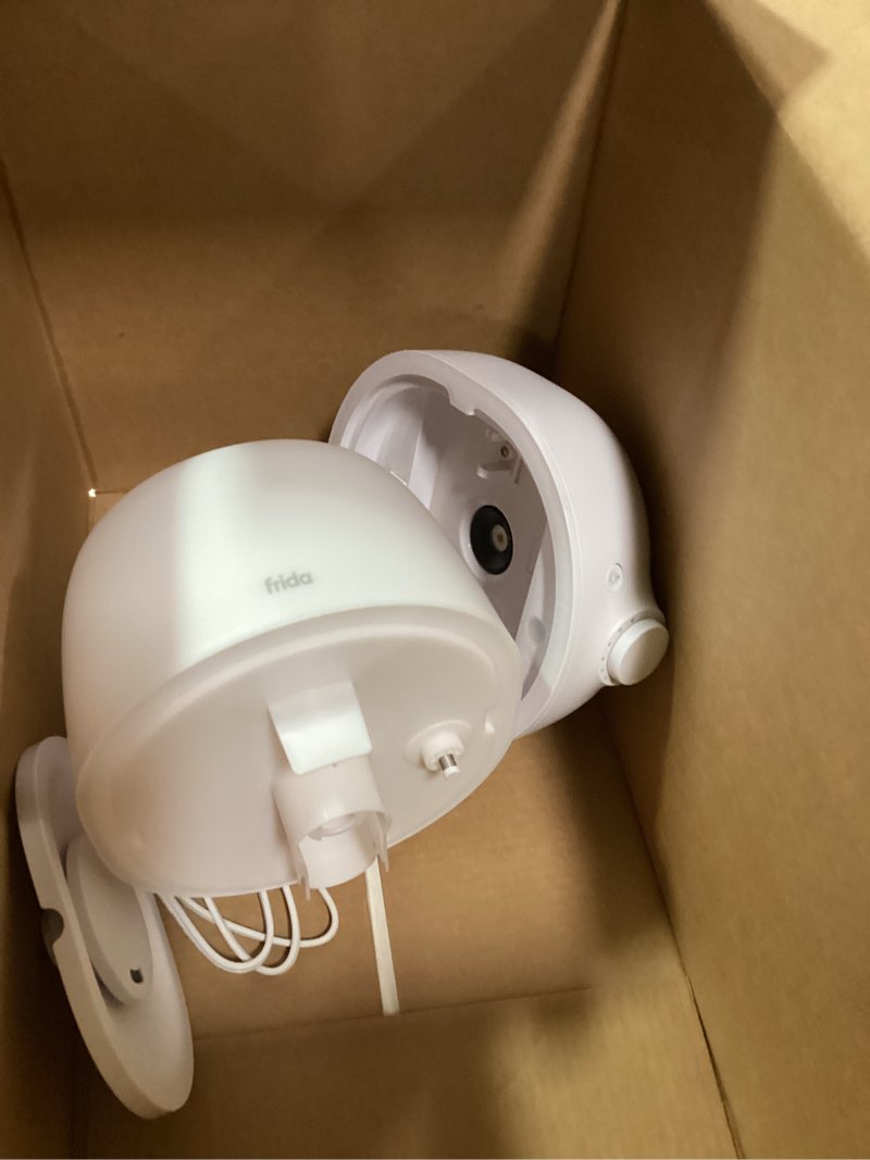 Condition photo showing As Is for Frida Baby 3-in-1 Cool Mist Humidifier for Large Rooms, Top Fill Humidifier for Bedroom, Allergy Relief, 60 Hour Runtime + Nightlight, Auto Shut-Off, Quiet, Carry Handle, Essential Oil Diffuser