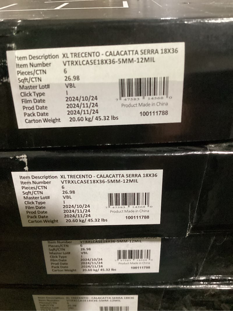 Condition photo showing Good Condition for (42 boxes) eddinger 12 mil x 18 in. w x 36 in. l waterproof click lock luxury vinyl plank flooring (26.98 sq. ft./case)