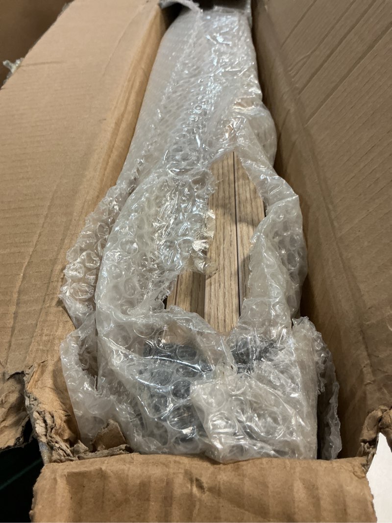 Condition photo showing As Is for Robot Vacuum Stand Cabinet,Storage Cabinet with Doors and Drawers for Robot Vacuum Cleaner,Wood Bathroom Cabinet,Side Table for Living Room, Home Office(Brown,H65cm/25.6in) H65cm/25.6in Natural 