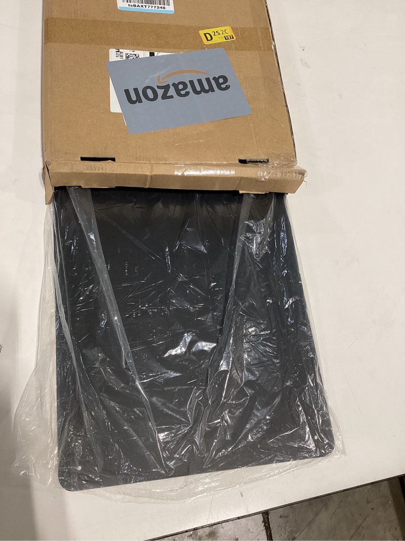 Condition photo showing As Is for magnetic board for wall with 4 expansion screws & 4 paste hooks - durable metal bulletin board for home/office organization, display souvenir magnets, photos & notes black-1pack extra-large