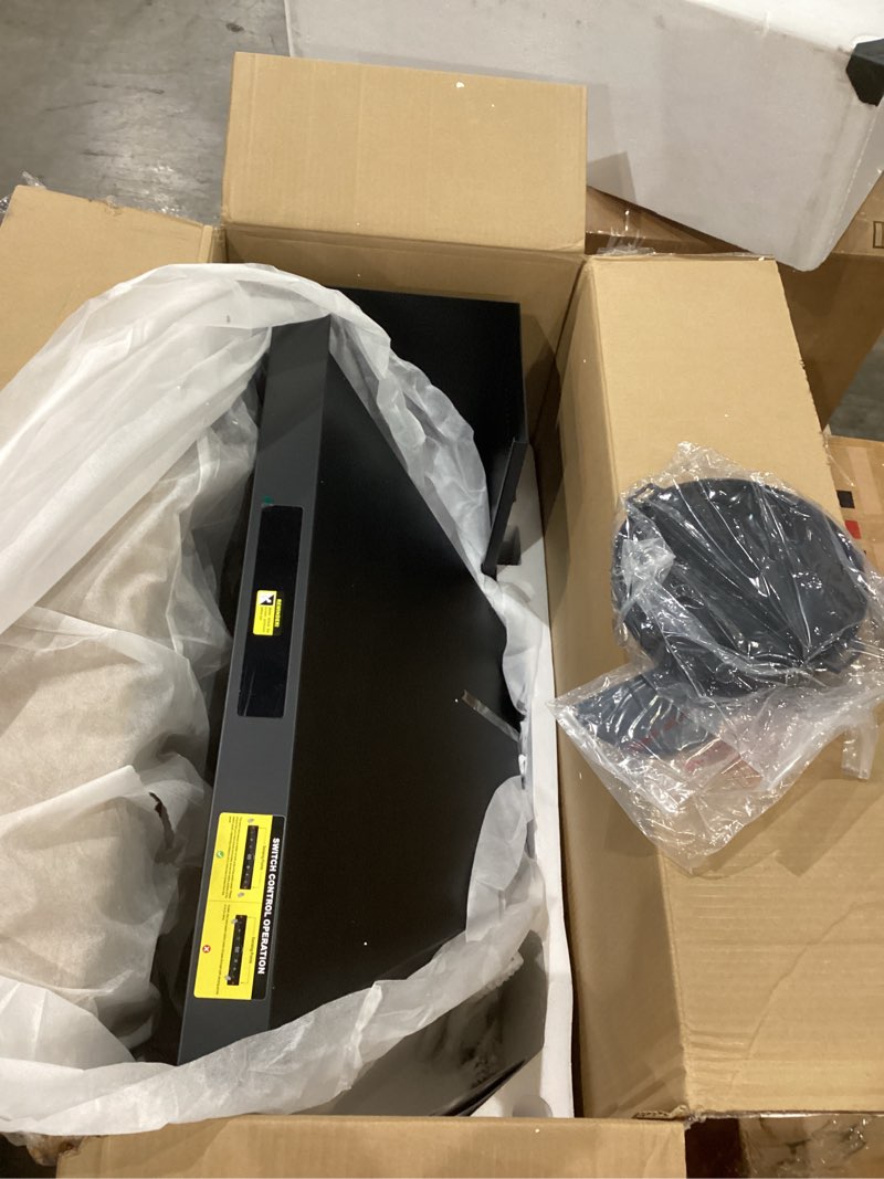 Condition photo showing New/Like New for 36 inch island range hood ceiling mount 1200 cfm with 4-speed gesture sensing & touch control, ducted/ductless stainless steel kitchen stove vent hoods with 4 led lights, timer,dishwasher-safe filters island-21s 36 inch