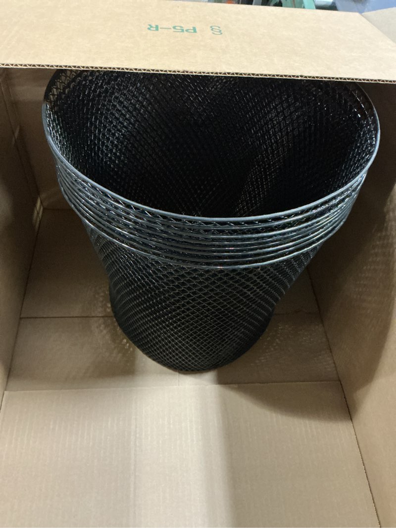 Condition photo showing Good Condition for 8 pack large chicken wire cloche, 14" x 14" plant protector cover plant protector from animals metal garden protections for plants, shrubs and vegetables with 24 ground stakes (8, black)