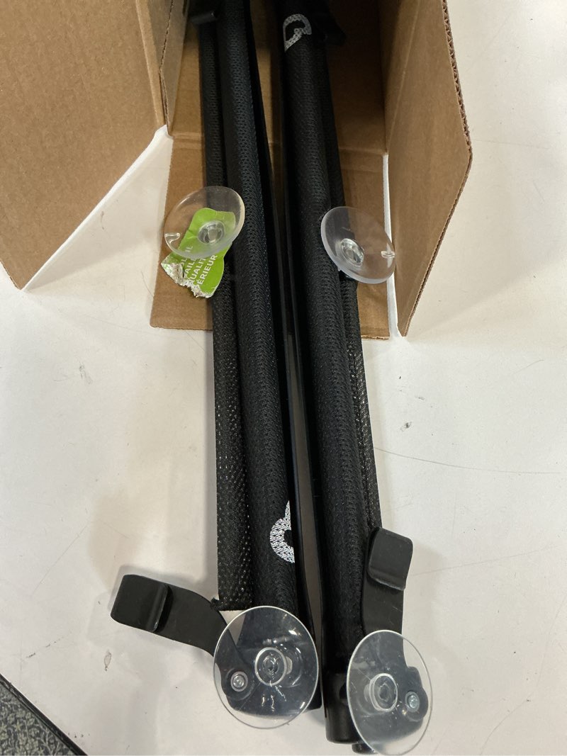 Condition photo showing As Is for Munchkin Brica Sun Safety Car Window Shade with Heat Alert, Helps Block UVA/UVB Rays, 2 Pack, Black Car Window Roller Shade