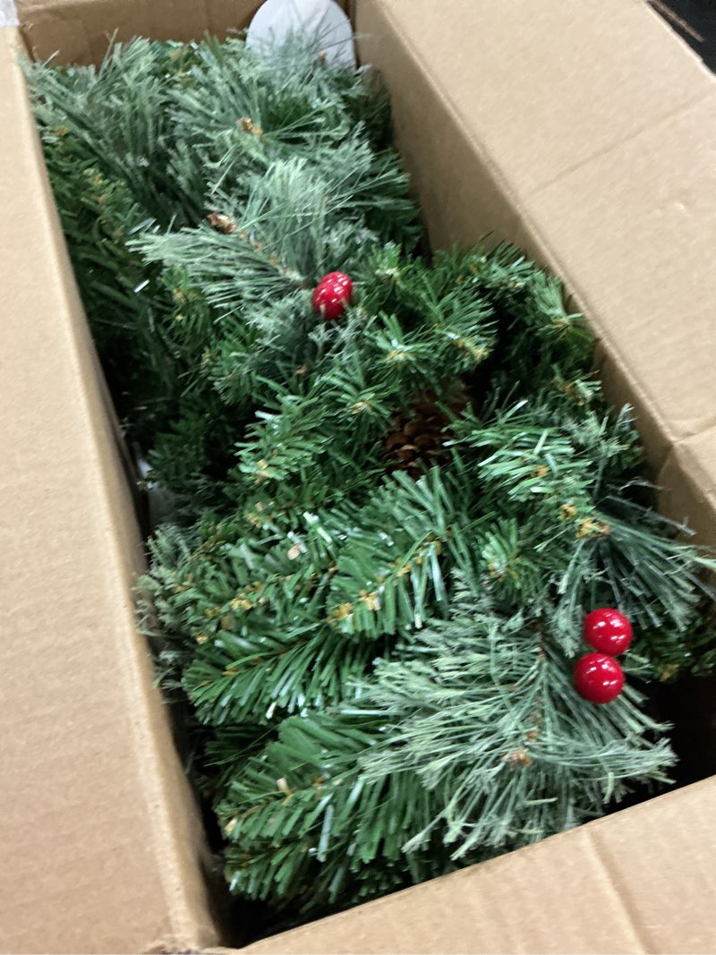 Condition photo showing Good Condition for 3ft Pre-Lit Artificial Christmas Tree with 70 LED Lights Mini Xmas Trees, Cement Burlap Base Basin, for Home Tabletop, Green Battery Operated PVC