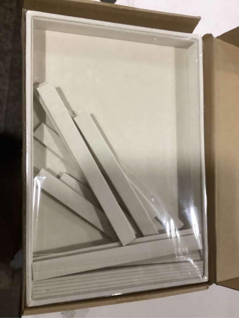 Condition photo showing New/Like New for Large Velvet Jewelry Tray 2 Pack Stackable Jewelry Display Drawer Inserts Trays Organizer for Earring Bracelet Necklace Ring (Beige, 16 Grids) Beige 16 Grids