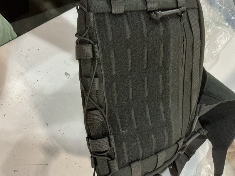 Condition photo showing As Is for tactical edc chest bag utility molle chest rig pouch with ccw compartment adjustable strap outdoor chest pack camo black
