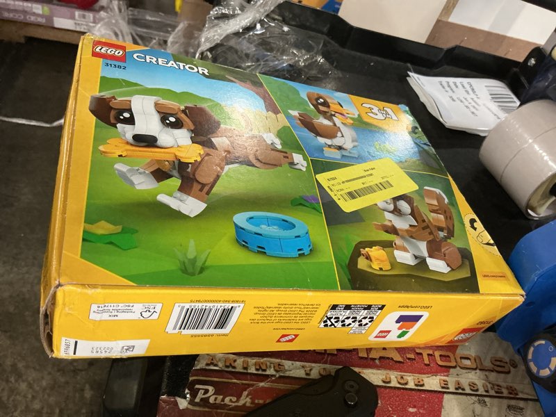 Condition photo showing New/Like New for lego creator 3 in 1 cute animals: playful puppy dog (336 pieces)