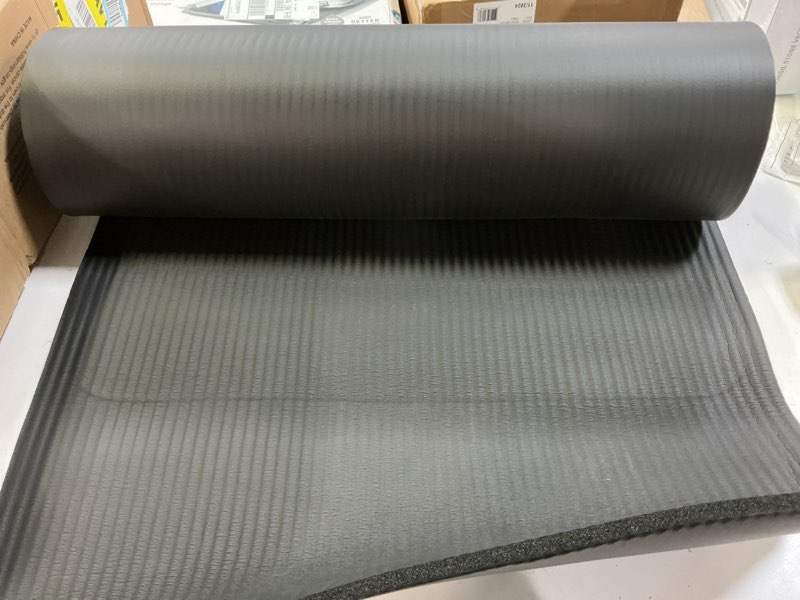 Condition photo showing Good Condition for retrospec solana yoga mat thick 1/2in non-slip workout mat with nylon strap - 72x24in exercise mat for pilates, stretching & fitness - bpa free, easy clean black 1/2 inch