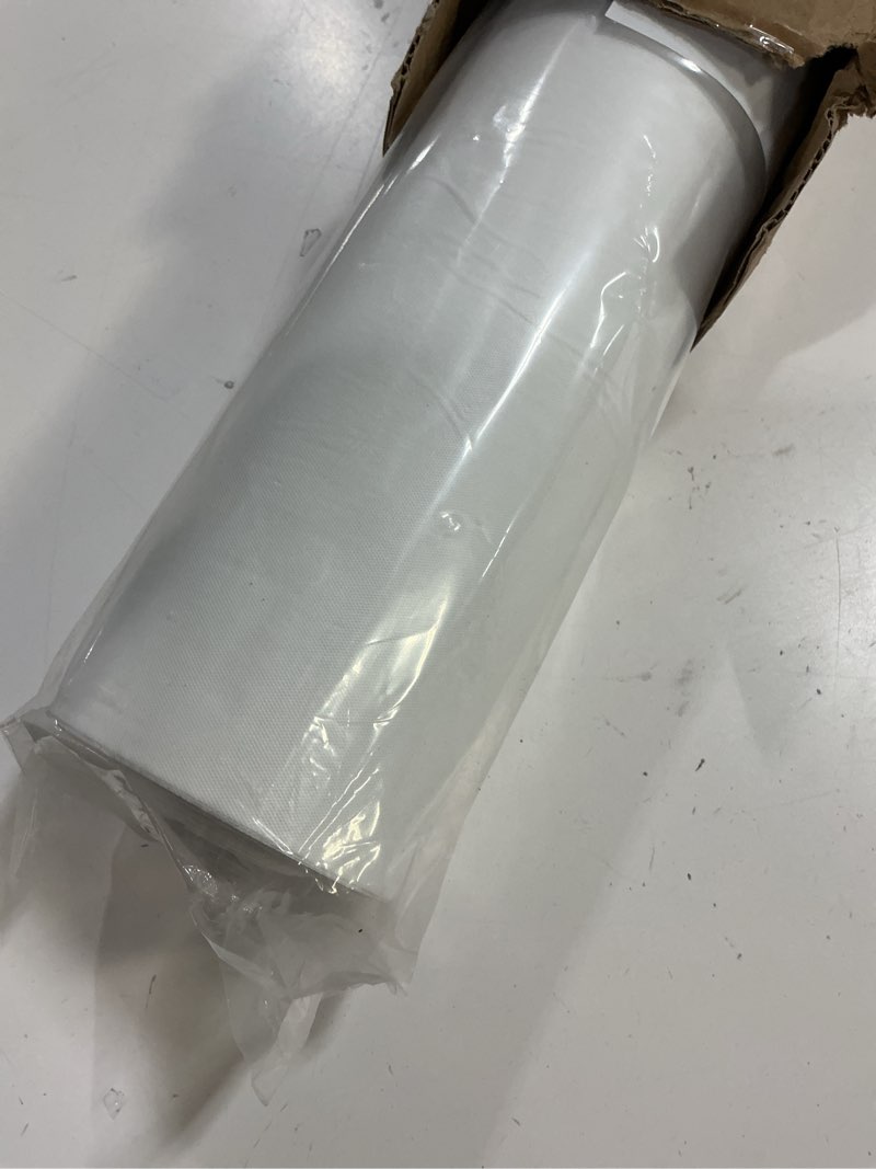 Condition photo showing New/Like New for Exquisite Basic White Plastic Table Cover Roll 40" X 300' Table Cloth Plastic Cover Roll - Economy Value Banquet Rolls - Disposable Tablecloth Rolls White Basic 300 Feet Value Roll