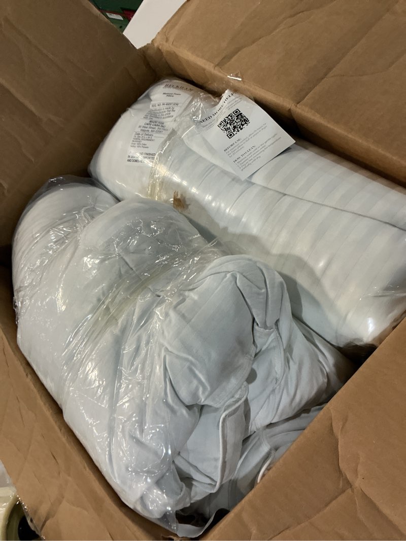 Condition photo showing Good Condition for beckham hotel collection shredded memory foam pillow 2-pack queen | adjustable fill cooling bed pillows for side, back & stomach sleepers queen (customizable foam)