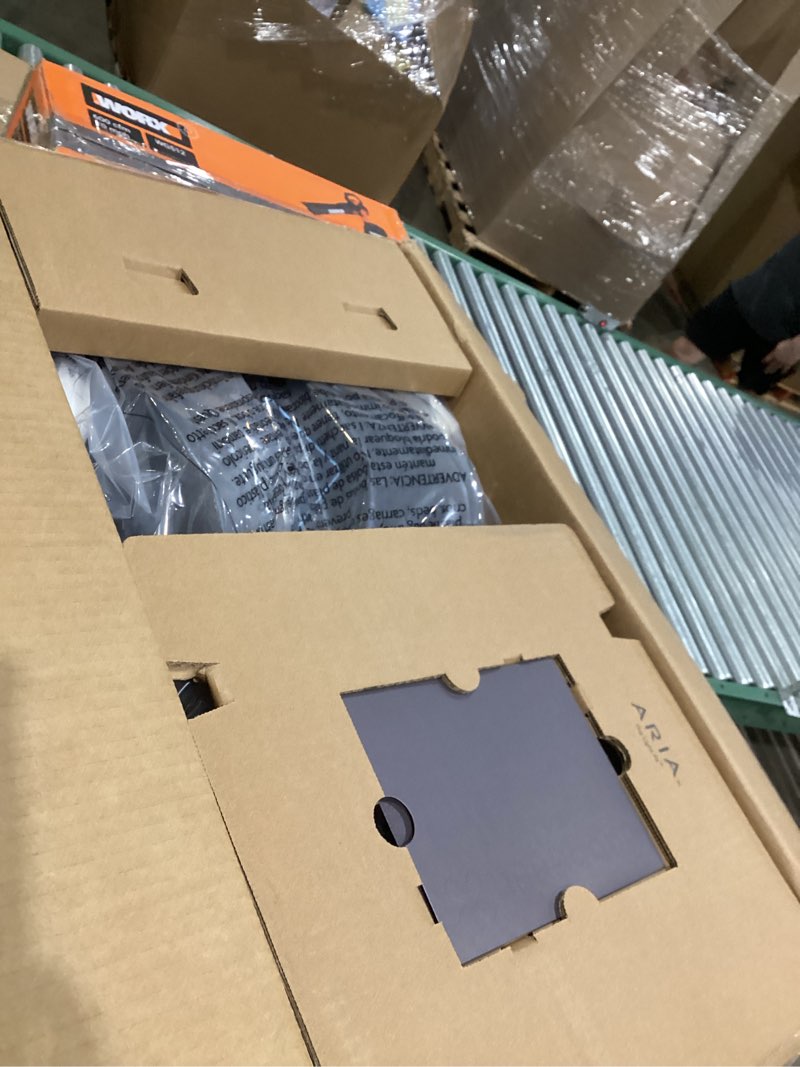 Condition photo showing New/Like New for UPPAbaby Aria Lightweight Infant Car Seat/Just Under 6 lbs for Easy Portability/Base with Load Leg + Infant Insert Included/Direct Stroller Attachment/Greyson (Charcoal Mélange/Saddle Leather)