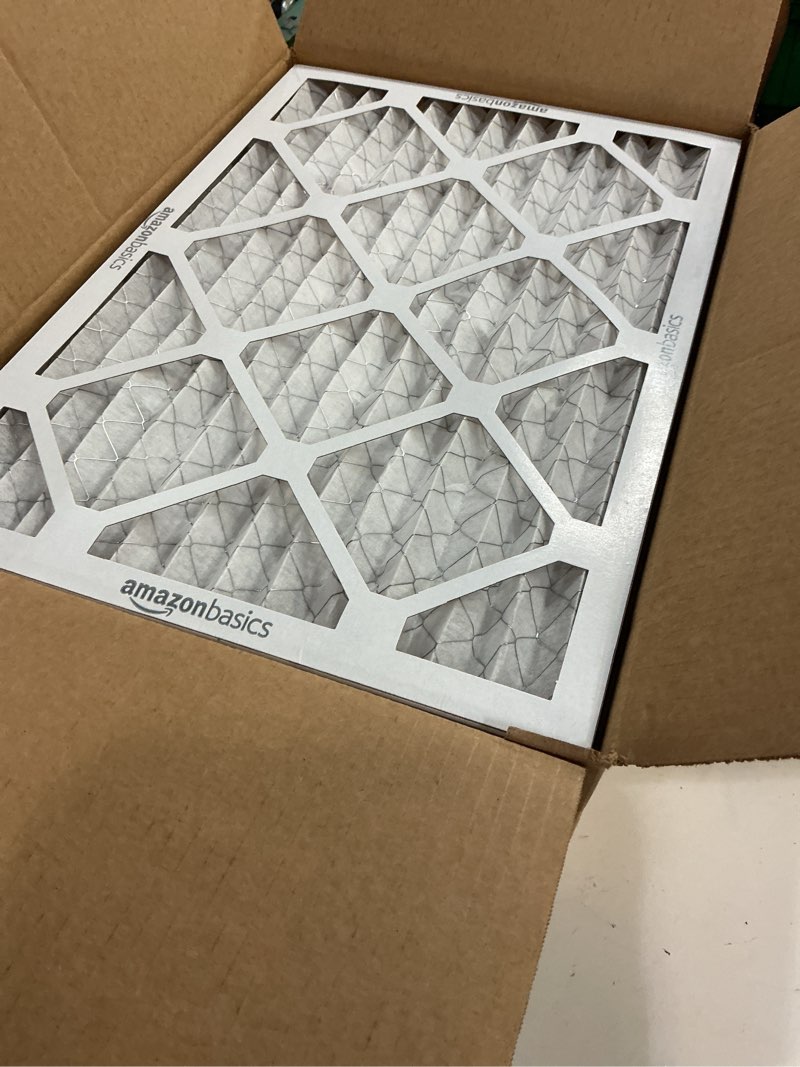 Condition photo showing Good Condition for amazon basics 14x20x1 air filter, merv 8 ac furnace filters, allergy control, electrostatic, removes dust pollen and lint, 6-pack (actual size: 13.75" x 19.75" x 0.75") 14x20x1 merv 8