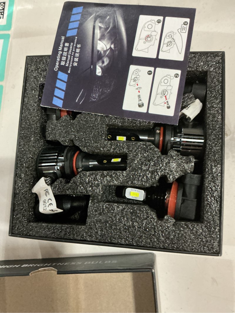 Condition photo showing New/Like New for For 2013-2019 GMC Acadia light Bulbs, 9012 High Low Beam H11 Fog Light Combo, 4PCS