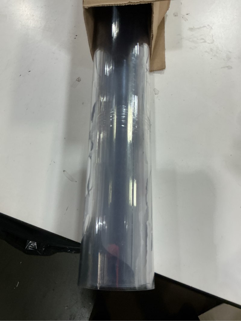 Condition photo showing Good Condition for ETECHMART Clear Plastic Table Cover Protector Rectangle 42 x 78'', 2.0mm Thick Waterproof Transparent Table Protector for Dining Table, Non-Slip Heat Resistant Clear Desk Mat for Kitchen Office 2.0mm Clear 42 x 78 Inches