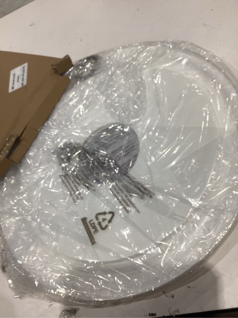 Condition photo showing Good Condition for eifhyt molded nylon ceiling medallion for light fixtures and ceiling fans 16"od x 4"id x 3/4"p (fits canopies up to 12-3/8") white white-16
