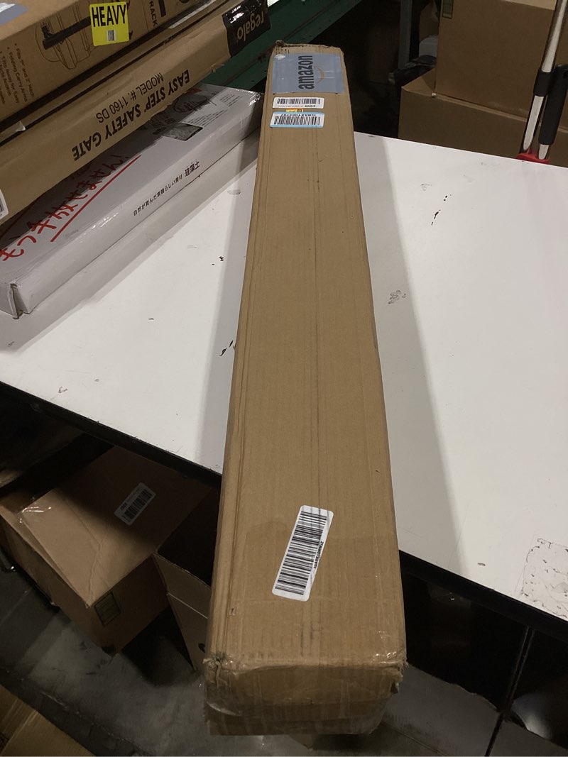 Condition photo showing Good Condition for lazblinds no tools no drill cordless bamboo roman shades, light filtering window treatment, roll up bamboo blinds for windows 42'' w x 64'' h, eastfield teak light filtering-eastfield teak 42" w × 64" h