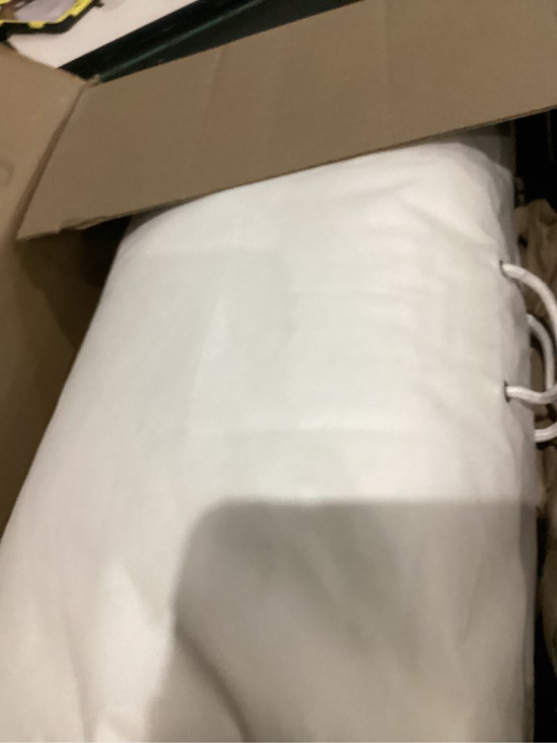 Condition photo showing Good Condition for Continental Bedding | Serenity Goose Down Pillow | 700 Fill Power Hungarian White Down | 400TC Cotton Damask Shell | Made in USA | King, Firm with Protector Firm King, Firm with Protector