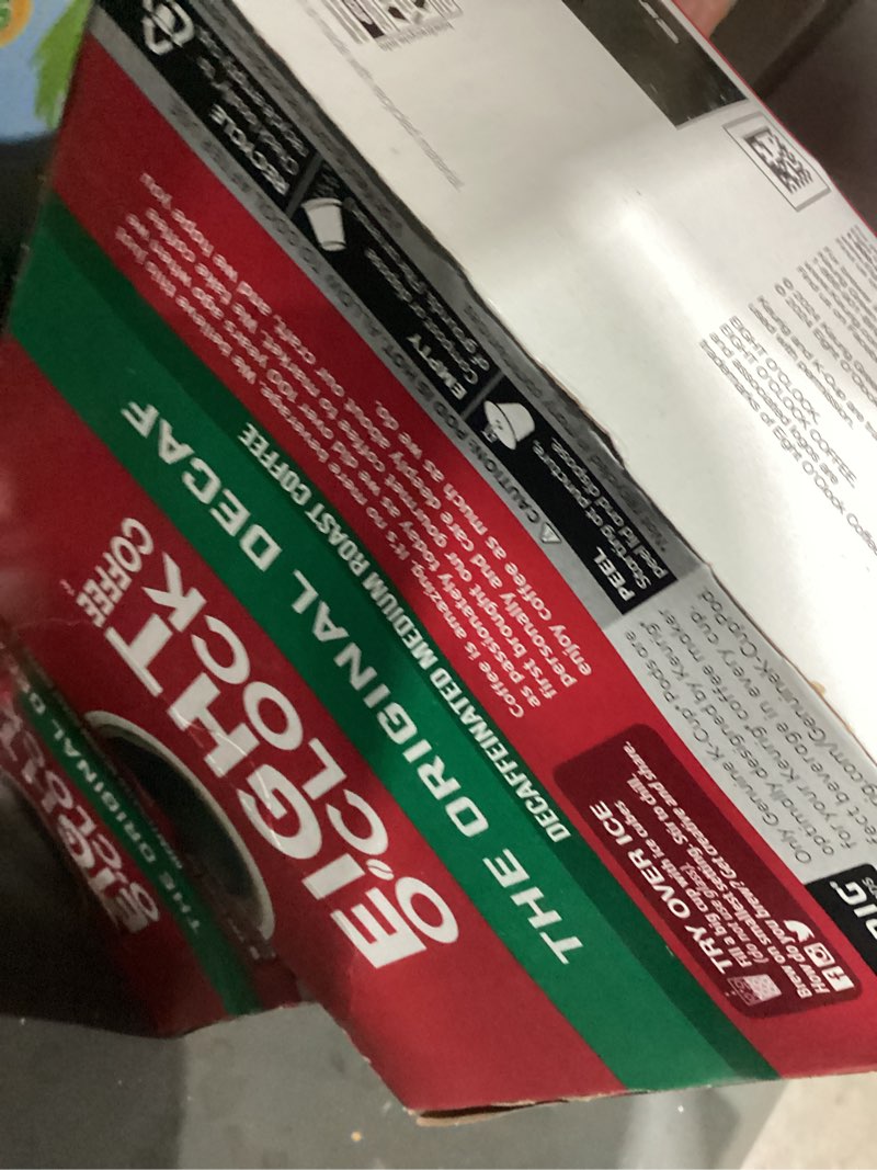 Condition photo showing As Is for Eight O'Clock Coffee The Original Decaf, Single-Serve Keurig K-Cup Pods, Medium Roast Coffee Pods, 1 Count (Pack of 32) The Original Decaf 32 Count (Pack of 1)