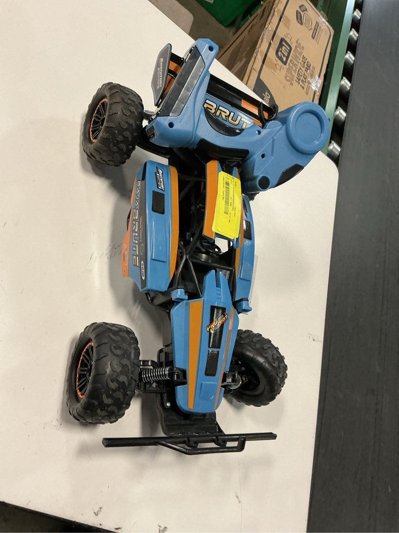 Condition photo showing As Is for adventure force (1:8) baja brute remote control ice blue buggy, wr5-88g21u-bl 