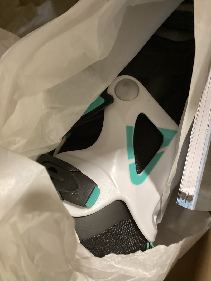 Condition photo showing Good Condition for Bladerunner Ice by Rollerblade Micro Ice XT Girls, Junior, Adjustable, Black and Teal, Ice Skates 12J-2