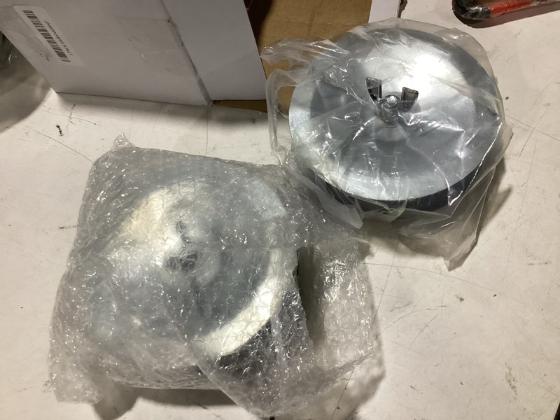 Condition photo showing Good Condition for dreyoo 2 pcs end of pipe gripper mechanical plug cleanout plug, 6 inch | mechanical pipe seal, rubber steel build, with galvanized screw and wing nut tightening, sewer drain repair 2 6 inch
