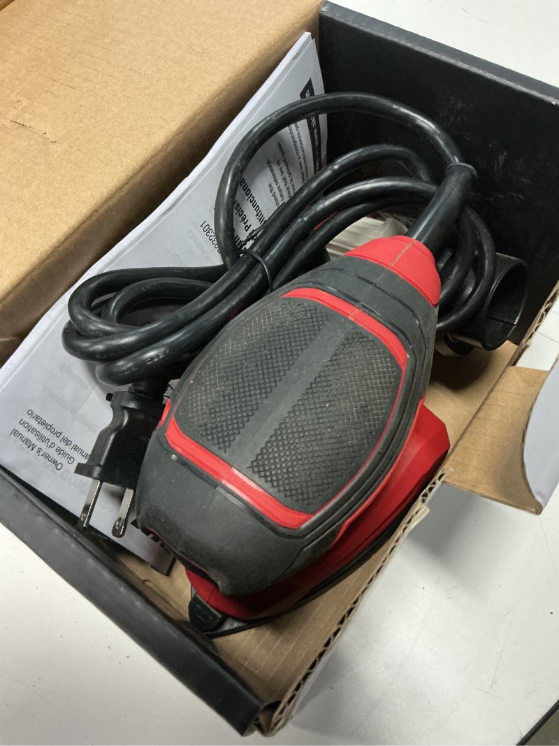 Condition photo showing As Is for skil 120 volts 1.2-amp detail corded sander with dust management